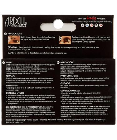 Ardell Magnetic Lashes Double 110 - Real Hair Magnetic Eyelashes with Applicator | Glue-Free Vegan Flexible & Reusable - Buy Online on GoSupps.com