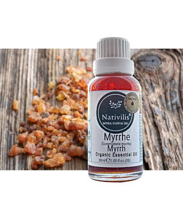 Buy Nativilis Essential Bio-Myrrh Oil - Powerful Antioxidant for Anti-Aging Wound Care Athlete's Foot & Cracked Skin - Copaiba Aromatherapy - Buy Online on GoSupps.com