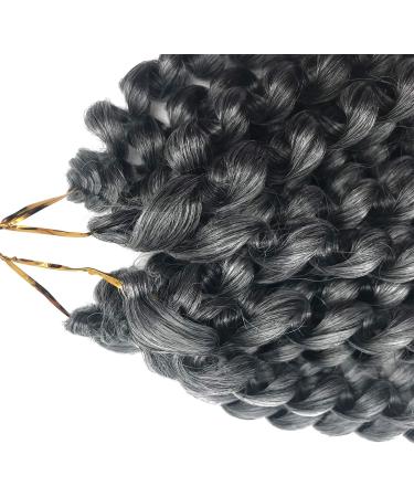 Coolbers 8 Inch Silver Grey Crochet Braids Hair Extensions Ombre Jumpy Wand Curl Jamaican Curl Crochet Twist Braiding Hair (8 Inch 1B/Gray) 8 Inch 1B/Gray - Buy Online on GoSupps.com
