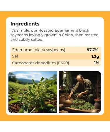 Black Soybeans 1 Kg Roasted & Lightly Salted - High Protein, Gluten-Free, GMO-Free | 2.2 Lbs - Dorimed - Buy Online on GoSupps.com