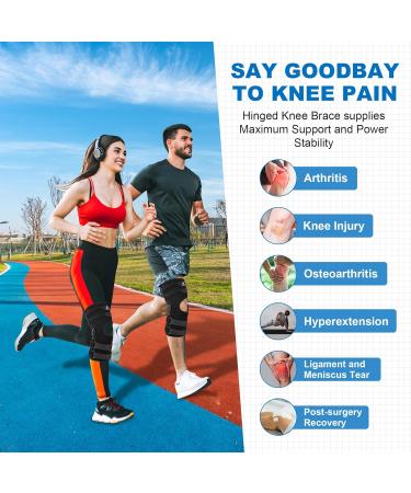 Plus Size Adjustable Knee Brace for Men & Women | Knee Pain Relief & Support | ACL Meniscus Tear Arthritis | XX-Large Upgrade Version - Buy Online on GoSupps.com