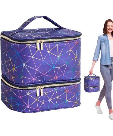 Nail Polish Organizer 30 Bottles Nail Polish Organizer Case | Nail Polish Carry Bag with Nail Polish Bag with Handle and Carrying Case Sheet Music Blue See description - Buy Online on GoSupps.com