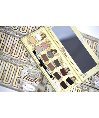 theBalm Nude 'Tude Eyeshadow Palette - 12 Colors, Matte & Shimmer, Highly Pigmented Eye Shadows for Natural, Bronze, Neutral, and Smoky Looks - Buy Online on GoSupps.com