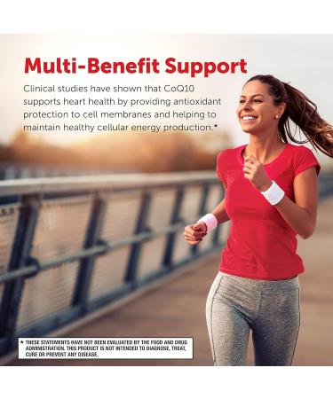 Buy MegaRed CoQ10 200mg Capsules - Supports Heart Health & Cellular Energy - 90 Count | Antioxidant Protection - Buy Online on GoSupps.com