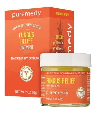 Puremedy Fungus Relief Ointment  Homeopathic All Natural Salve Relieves Symptoms of Skin Fungus  Nail Fungus  Athlete's Foot  Baby Ringworm  2 oz. (Pack of 1)