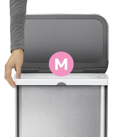 simplehuman Code M Custom Fit Drawstring Trash Bags - 100 Count, 45L / 11.9 Gallon, White - Buy Online on GoSupps.com