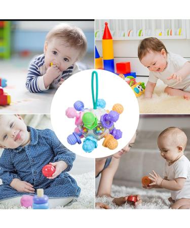 Teething Ball for Kids | Chew Toy Rattle & Grasping Activities - Infant Teething Toys for 3 Months - Best Gift for Boys & Girls | Firulab Round White A - Buy Online on GoSupps.com