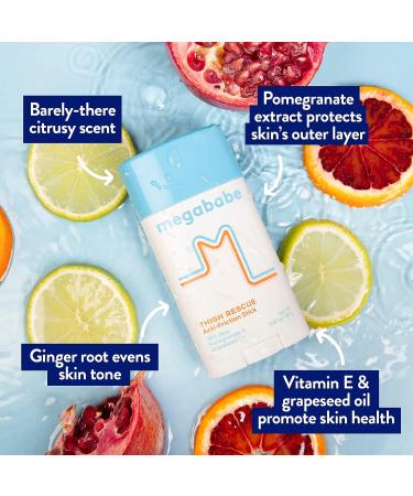 Megababe Thigh Rescue Anti-Chafe Stick 2.12oz - 2 Pack | Prevent Chafing and Irritation - Buy Online on GoSupps.com