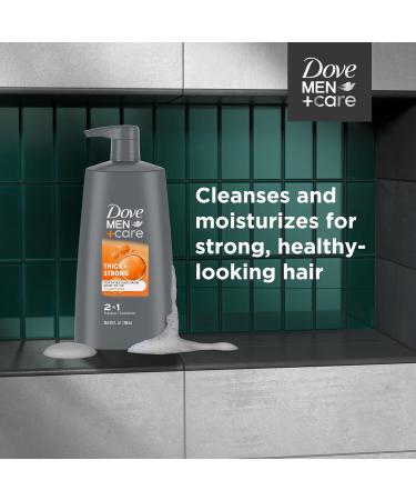 Dove Men+Care Lot de 4 shampoings et apr s-shampoing fortifiants 2 en 1 Nettoie et purifie les cheveux pais et forts renforce et recharge Hair Vigor 720 1 g - Buy Online on GoSupps.com
