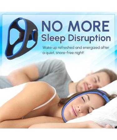 Adjustable Anti Snore Chin Strap - Effective Snoring Solution for Sleep Apnea - Breathable CPAP Alternative - Unisex Aid - Buy Online on GoSupps.com