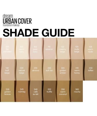 Maybelline Dream Urban Cover SPF 50 Protective Makeup in Fair Porcelain 30ml - Pack of 1 - Buy Online on GoSupps.com