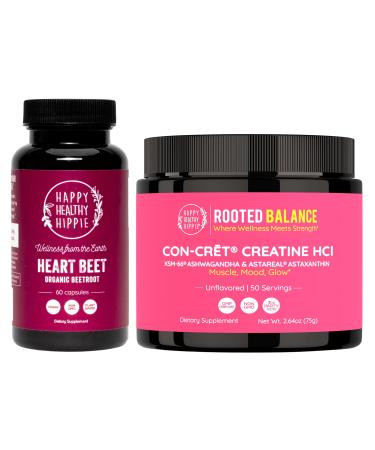 Happy Healthy Hippie Creatine HCl Powder & Organic Beet Root Capsules