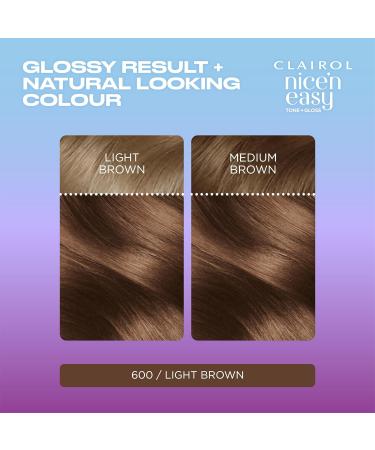 Clairol Nice'n Easy No Ammonia Hair Dye 755 Medium Light Brown - 1 Count - Buy Online on GoSupps.com