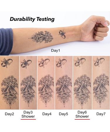 LAFORTIS Realistic Waterproof Temporary Tattoos - Colorful Heart Animal Flowers Design - 49 Sheets for Kids, Women, Teens - Long Lasting Fake Tattoos for Face, Body, Finger - Buy Online on GoSupps.com