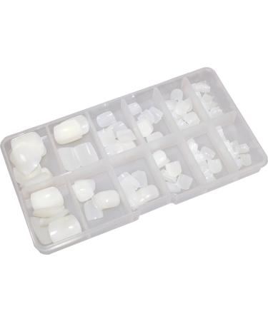 World of Nails-Design Toe Nails UV Gel Acrylic Toe Nail Art Tips Natural in Box Set of 120