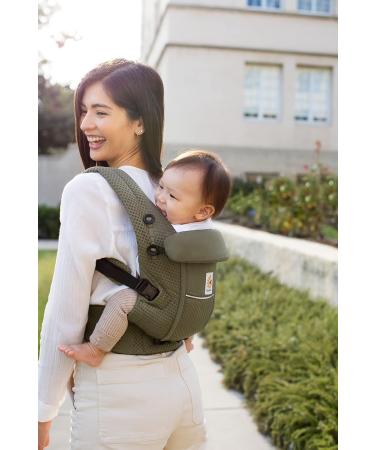 Ergobaby Adapt Carrier for Newborns from Birth 3Â Positions SoftFlex Mesh Ergonomic Baby Front-Inward and Back Carry Position Olive Green Olive Green SoftFlex Mesh - Buy Online on GoSupps.com