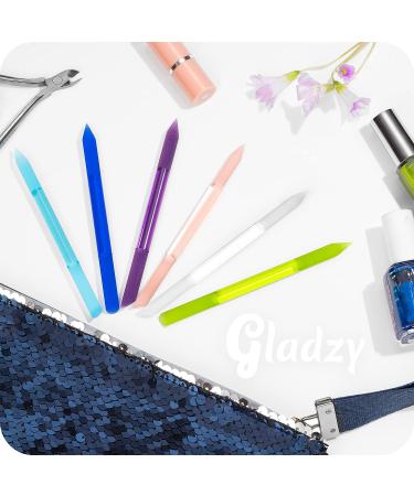 GLADZY Glass Cuticle Pusher - Professional Czech Quality Manicure Stick in Turquoise - Buy Online on GoSupps.com