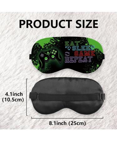 Buy Gamer Sleep Mask - Silk Eye Masks for Kids | Adjustable Black Satin Blindfolds for Sleep | Perfect for Game Enthusiasts - Buy Online on GoSupps.com