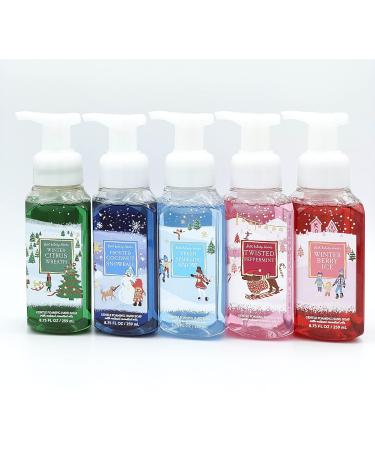 Bath and Body Works Holiday Gentle Foaming Hand Soap Set of 5 - Perfect for Gifts & Home Care | International Shipping Available - Buy Online on GoSupps.com