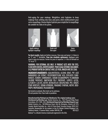 Motives 10 Years Younger Makeup Setting Spray - Long-Lasting Hold Minimizes Slippage Flawless Finish Minimizes Pores Lines Wrinkles & Scars Makeup Setting Spray Oil-Free 4 fl. oz - Buy Online on GoSupps.com