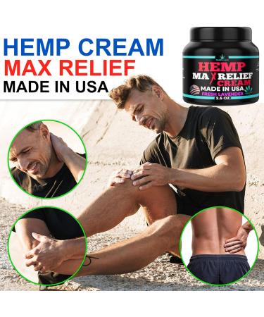 6PACK Healthergize Hemp Cream-Natural Premium Quality-Full Body Relief Instant Results-Hemp Oil Infused-Lavender Aloe Turmeric Aches Muscles Joints Muscles Back Knees Neck-Made in USA  - Buy Online on GoSupps.com