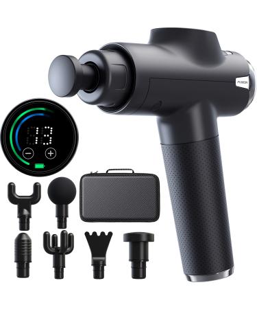 Fusion Black Pro Muscle Massage Gun Deep Tissue Percussion Muscle Massager Gun for Athletes Pain Relief Therapy and Relaxation, Percussion Therapy Chiropractor Massager, Body Massager (Black Pro) - Buy Online on GoSupps.com