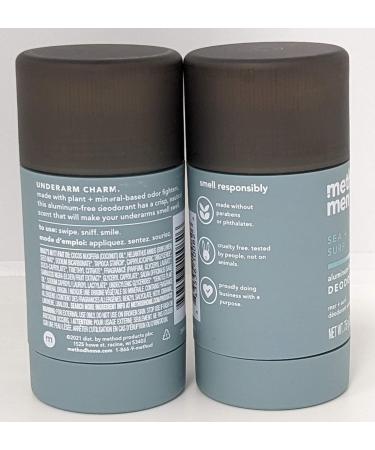 Method Men Sea And Surf Scent Aluminum Free Deodorant 2.65 Ounce (2 Pack)