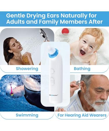 BOCOOLIFE Ear Dryer Ear Tips Soft Replacement Ear Tips Ear Dry Blower for Swimmers Ear Dryer 6pcs - 3 Color-Coded Soft Silicone Replacement Earpieces - Buy Online on GoSupps.com