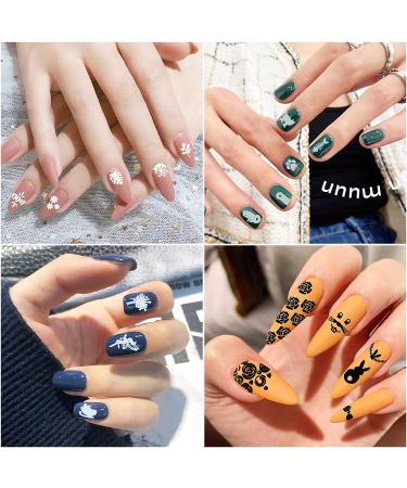 10Pcs Nail Stamp Plate Kit - Animal Flower Leaf Designs for Women & Kids - Buy Online on GoSupps.com