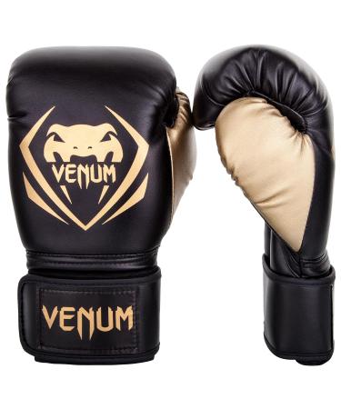 Venum Contender Boxing Gloves Black/Gold 16-Ounce