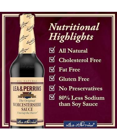 Lea & Perrins Original Worcestershire Sauce 15 fl oz Bottle - Pack of 2 - Buy Online on GoSupps.com