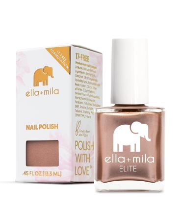 ella+mila Professional Nail Polish - Quick Dry Nail Polish - Long-Lasting & Chip-Resistant Nail Polish (Elite Collection B - Champagne Pop - 0.45 fl oz each) Champagne Pop 0.45 Fl Oz (Pack of 1)