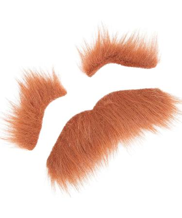 SelfAdhesive Fake Beard Eyebrow Set Brown Easy to Use LongLasting Adhesive Reusable for Costumes Festivals and Halloween Self Adhesive Muches Eyebrow Set Fake Beard Eye - Buy Online on GoSupps.com