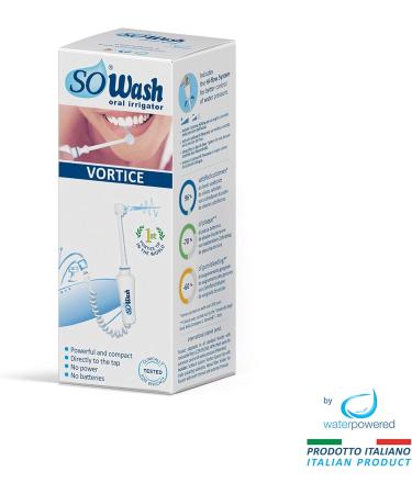 SoWash Oral Irrigator VORTICE | Connects to Tap | Battery-Free & Electric-Free | Premium Italian Oral Care Solution - Buy Online on GoSupps.com