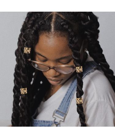 Lychee Women Rhinestone Dreadlock Beads Hair Ring Decoration for Braiding - Hair Braid Cuff Clip - Buy Online on GoSupps.com