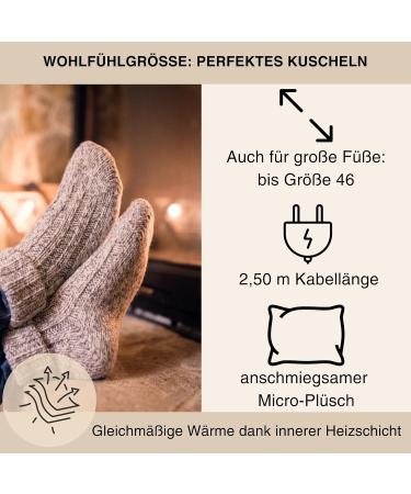 Grafner 100W Electric Foot Warmers - 3 Temperature Levels Washable Teddy Feet Automatic Switch-Off - Say Goodbye to Cold Feet! - Buy Online on GoSupps.com