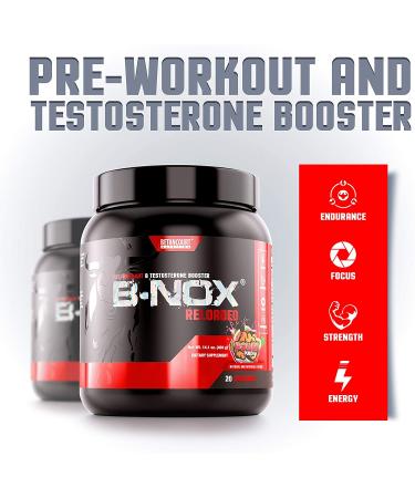 Betancourt Nutrition B-NOX Androrush Reloaded Pre-Workout and Testosterone Enhancer | Extra-Energy | Extra-Strength | Concentrated | Power Punch | 14.1 Ounce | 20 Servings - Buy Online on GoSupps.com