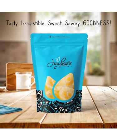 Dried Pineapple Rings - 15 oz Resealable Pouch | Sweetened Tropical Fruit Slices | Kosher Certified - Jaybee's Nuts - Buy Online on GoSupps.com