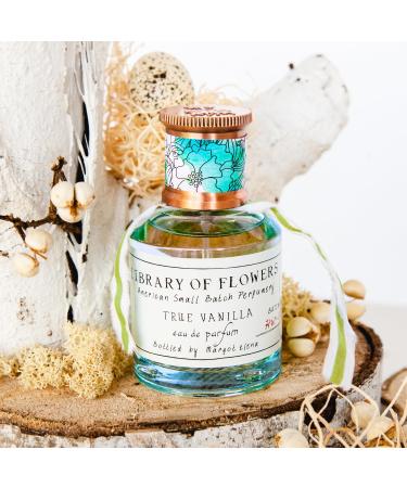 Library of Flowers True Vanilla Eau de Parfum 1.69 Fl. Oz. Bergamot Dark Vanilla & Amber Women s Perfume Eau de Parfum Spray for Women Perfume for Women - Buy Online on GoSupps.com