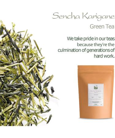 Kukicha Japanese Green Tea - Karigane Twig Tea From Japan - Carefully Blended With Sencha - Grade Karigane - 100g 100 g - Buy Online on GoSupps.com