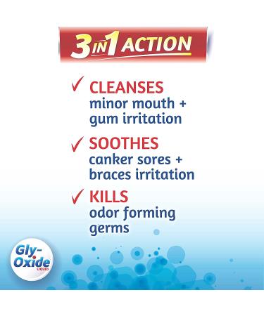 Gly-Oxide Alcohol-Free Antiseptic Mouth Sore Rinse 2 oz - Oral Cleanser for Ultimate Relief | Pack of 1 - Buy Online on GoSupps.com