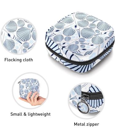 Shop Anna Cowper Conch Seecke Pattern Storage Bag - Feminine Menstrual Cup & Tampon Holder for Women & Teens | Portable Multi-Colored Period Pocket - Buy Online on GoSupps.com