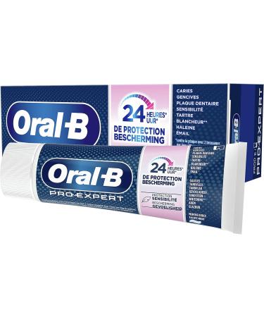 Oral-B Pro-Expert Professional Protection Toothpaste Sensitive Teeth Protects Against Plaque and Actively Strengthens by Remineralizing Enamel Sweet Mint Flavor Pack of 12 X 75 ml - Buy Online on GoSupps.com
