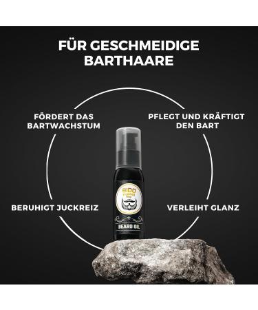Sido Barber Beard Oil for Men | Argan Oil & Vitamin E - 60ml Citrus Fragrance | Optimal Beard Growth & Styling Care - Buy Online on GoSupps.com