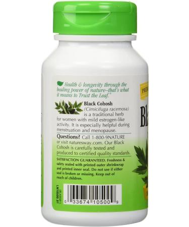 Nature's Way Black Cohosh Root 400 Capsules - Pack of 4 - Buy Online on GoSupps.com