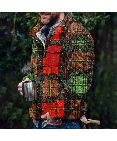 Buy Hanxiulin Fleece Jacket | Plush Hiking Jacket for Men | Breathable & Warm Winter Coat in Green - Size 3XL - Buy Online on GoSupps.com