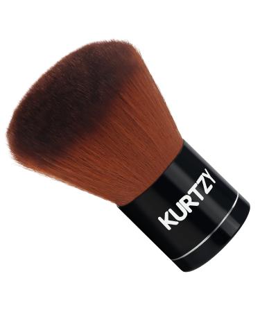 Kurtzy Kabuki brush for make-up & primer-7cm-synthetic make-up brush for liquid powder rouge & cream cosmetics-Premium cosmetics brushes for mixing & dading mineral powder - Buy Online on GoSupps.com