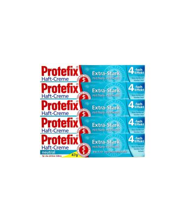 5x Protefix Adhesive Cream Neutral 47g without color and flavorings PZN 03556821