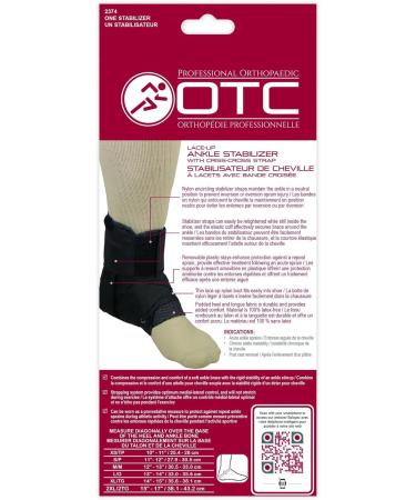 Buy OTC Ankle Stabilizer Brace - Adjustable Criss-Cross Support in Black Small | International Shipping Available - Buy Online on GoSupps.com