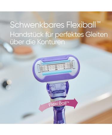 Gillette Venus Deluxe Smooth Swirl Razor for Women - 4 Replacement Blades | Extra Smooth 5-Fold Blade Shaving | International Shipping - Buy Online on GoSupps.com